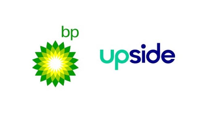 BP and Upside logos